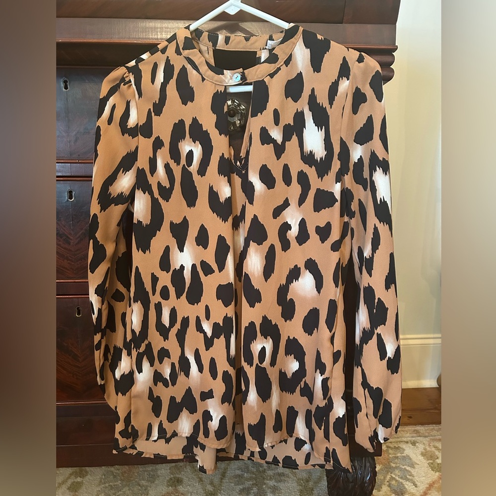 Leopard Print Women's Top